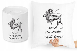Dla Córki Zestaw Poduszka + Skarbonka Prezent