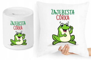 Dla Córki Zestaw Poduszka + Skarbonka Prezent