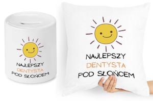 Dla Dentysty Zestaw Poduszka + Skarbonka Prezent