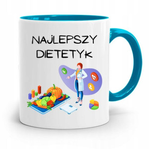 Dla Dietetyka Dietetyczki Kubek Błękitny Prezent