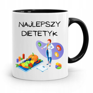 Dla Dietetyka Dietetyczki Kubek Czarny Na Prezent