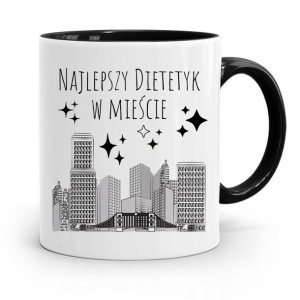 Dla Dietetyka Dietetyczki Kubek Czarny Na Prezent