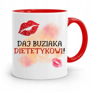 Dla Dietetyka Dietetyczki Kubek Czerwony Prezent