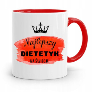 Dla Dietetyka Dietetyczki Kubek Czerwony Prezent