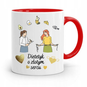 Dla Dietetyka Dietetyczki Kubek Czerwony Prezent