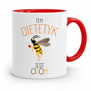 Dla Dietetyka Dietetyczki Kubek Czerwony Prezent