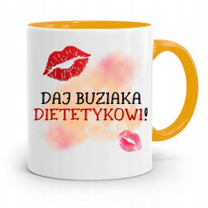Dla Dietetyka Dietetyczki Kubek Żółty Na Prezent