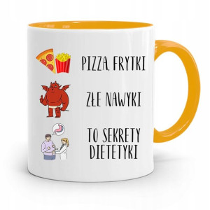 Dla Dietetyka Dietetyczki Kubek Żółty Na Prezent