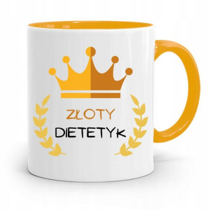 Dla Dietetyka Dietetyczki Kubek Żółty Na Prezent