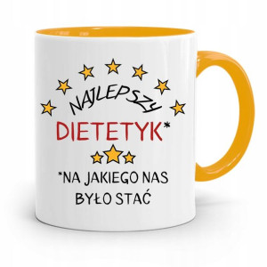 Dla Dietetyka Dietetyczki Kubek Żółty Na Prezent