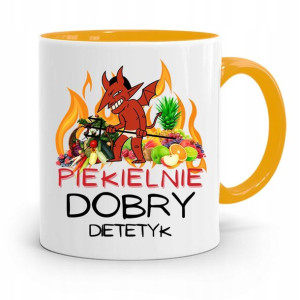 Dla Dietetyka Dietetyczki Kubek Żółty Na Prezent