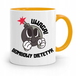 Dla Dietetyka Dietetyczki Kubek Żółty Na Prezent