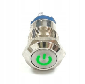 Przycisk łącznik 12mm podświetlany LED 12V 24V bi