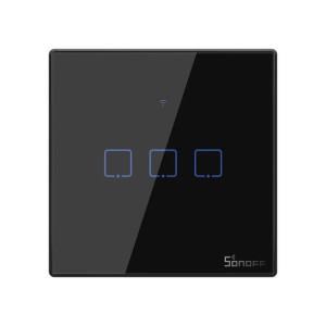 Dotykowy Włącznik Światła Wifi + Rf 433 Sonoff T3 Eu Tx (3-Kanałowy)