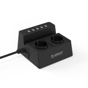 Listwa Zasilająca / Hub Orico 5X Usb 2.4A 2500W (Czarna)
