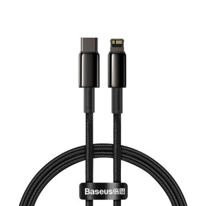 Kabel Usb-C Do Lightning Baseus Tungsten Gold, 20W, 5A, Pd, 2M (Czarny)