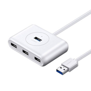 Hub Usb 3.0 Ugreen Cr113, 4W1, 0.5M (Biały)