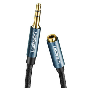 Przedłużacz Audio Aux Jack 3,5 Mm Ugreen Av118, 0,5M (Niebieski)