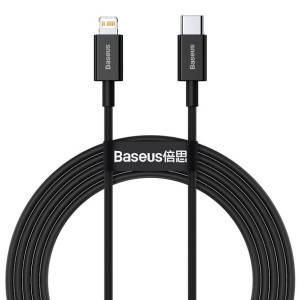 Kabel Usb-C Do Lightning Baseus Superior Series, 20W, Pd, 2M (Czarny)