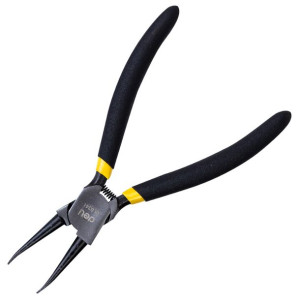 Szczypce Segera Wewnętrzne, Proste Deli Tools Edl0341, 7" (Czarne)