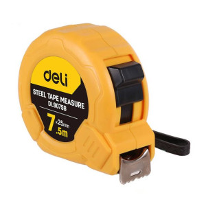 Miara Zwijana Deli Tools Edl9075B, 7.5M/25Mm (Żółta)