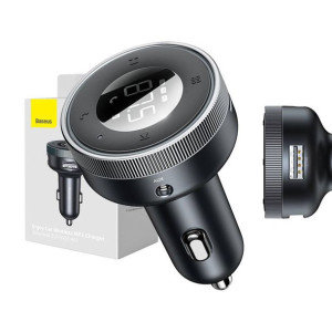 Transmiter Fm Baseus Enjoy Car, Bluetooth 5.0, Microsd, Aux (Czarny)