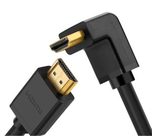 Kabel Hdmi - Hdmi Kątowy Ugreen Hd103, 4K, 2M (Czarny)