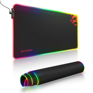 Podkładka Pod Mysz Blitzwolf Bw-Mp1, Rgb (Czarna)