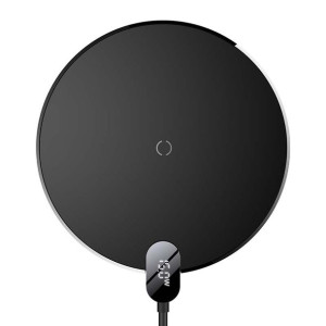 Bezprzewodowa Ładowarka Indukcyjna Baseus Digital Led 15W (Czarna)