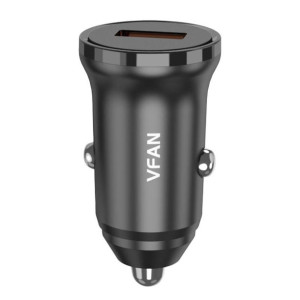 Ładowarka Samochodowa Vipfan C02, Usb, 18W, Quick Charge 3.0 (Czarna)