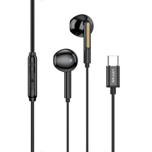 Słuchawki Douszne Przewodowe Vipfan M11, Usb-C (Czarne)