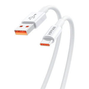 Kabel Usb Do Usb-C Vipfan X17, 6A, 1.2M (Biały)