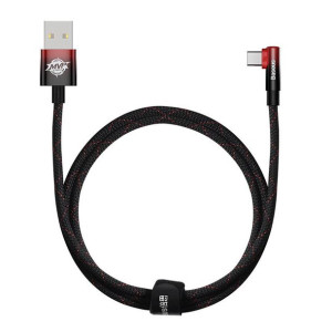 Kabel Usb Do Usb-C Kątowy Baseus Elbow 1M 100W (Czarno-Czerwony)