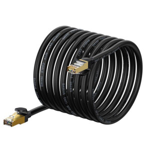Kabel Sieciowy Baseus Ethernet Rj45, 10Gbps, 15M (Czarny)