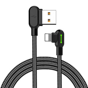 Kabel Usb Do Lightning Kątowy Mcdodo Ca-4671 Led, 1.2M (Czarny)