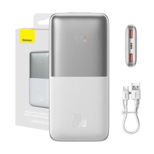 Powerbank Baseus Bipow Pro 10000Mah, 2Xusb, Usb-C, 20W (Biały)
