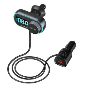 Transmiter Fm Blitzwolf Bw-Bc3, Bluetooth 5.0, 30W Pd + 18W Qc 3.0, Rgb
