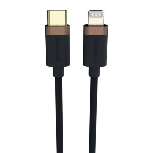 Kabel Usb-C Do Lightning Duracell 1M (Czarny)