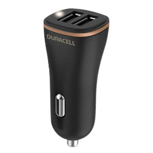 Ładowarka Samochodowa 2Xusb 30W Duracell (Czarna)