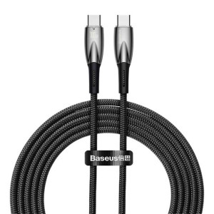Kabel Usb-C Do Usb-C Baseus Glimmer, 100W, 2M (Czarny)