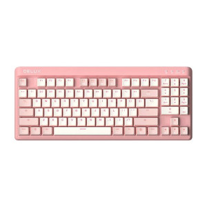 Klawiatura Gamingowa Delux Km18Db Rgb (Biało&Różowy)