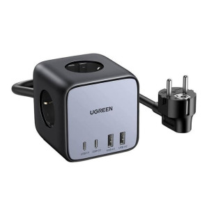 Listwa Zasilająca Kostka Eu Ugreen Cd268, 65W, 1.8M (Czarny)