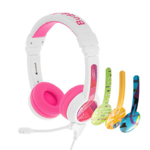 Słuchawki Przewodowe Dla Dzieci Buddyphones School+ (Różowe)