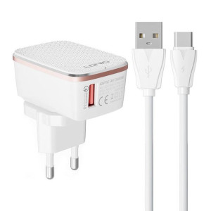 Ładowarka Sieciowa Ldnio A1204Q 18W + Kabel Usb-C
