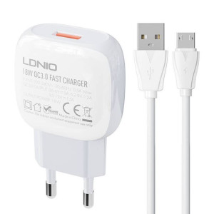 Ładowarka Sieciowa Ldnio A1306Q 18W + Kabel Microusb