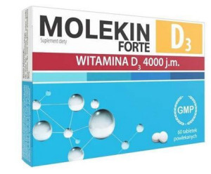 Molekin D3 Forte 4000j.m., witamina D3, odporność, 60 tabletek