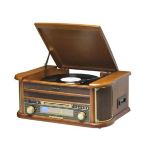 Gramofon Denver Electronics MCR-50MK3 USB 5W Drewno