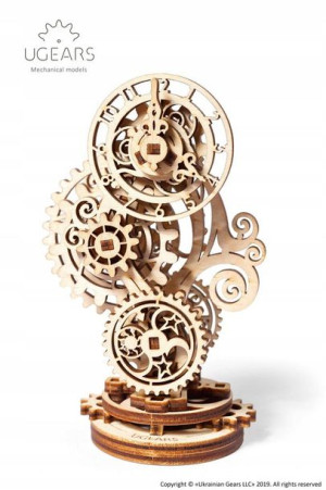 Drewniane puzzle 3D model zegar Steampunk Ugears