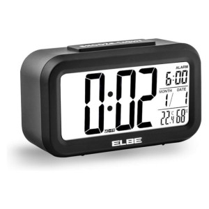 Zegar z Radiem ELBE RD668N Czarny LCD 4,4"