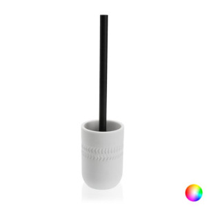 Szczotka toaletowa Płytka ceramiczna Żywica Stal (9,4 x 37 x 9,4 cm)